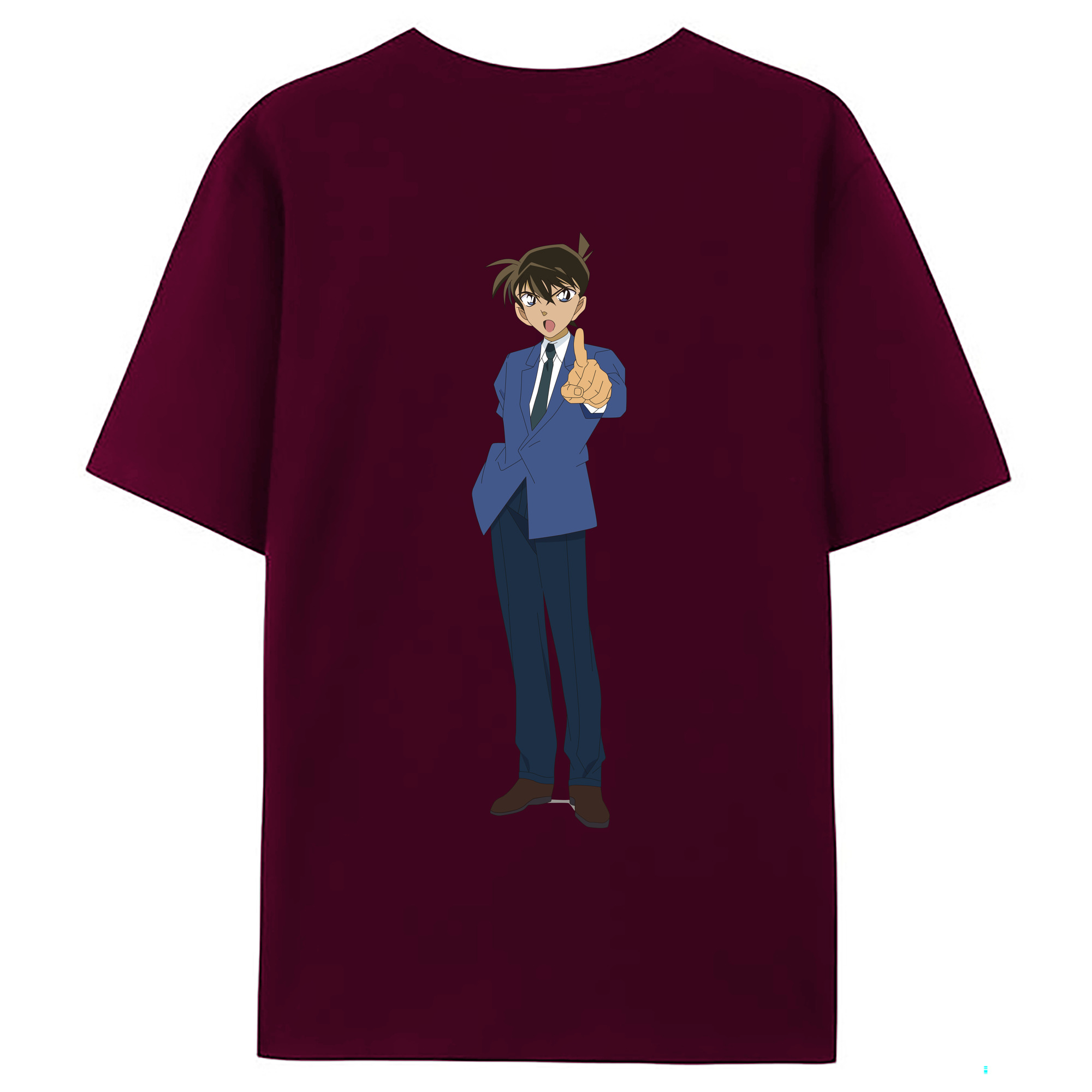 （画像用） 名探偵コナン 江戸川 コナン Detective Conan Conan Edogawa レディース半袖Tシャツ(バックプリント)